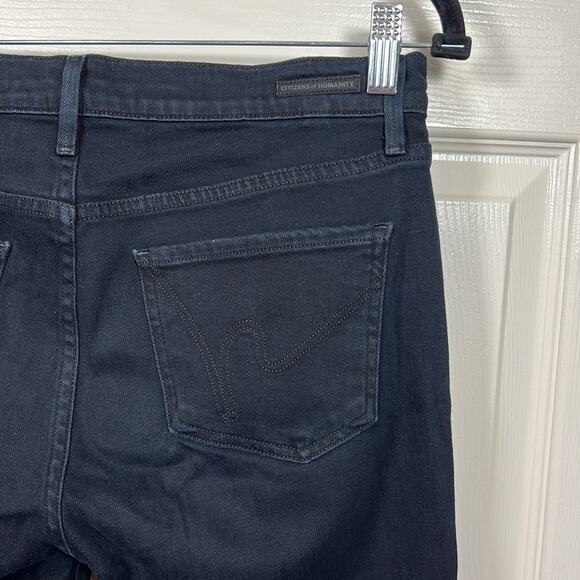 CoH Denim Jean Elson Mid Rise Straight Leg Very Dark Blue 28 /6 Capsule Everyday - Picture 5 of 10